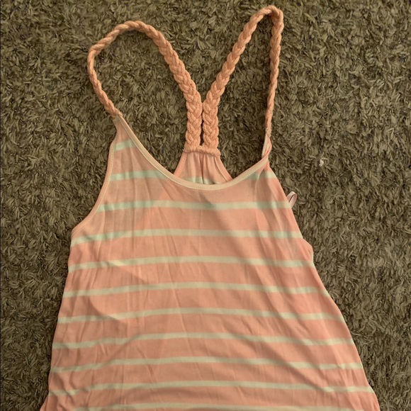 Ocean Drive Tops - Pink and yellow striped tank NEVER WORN